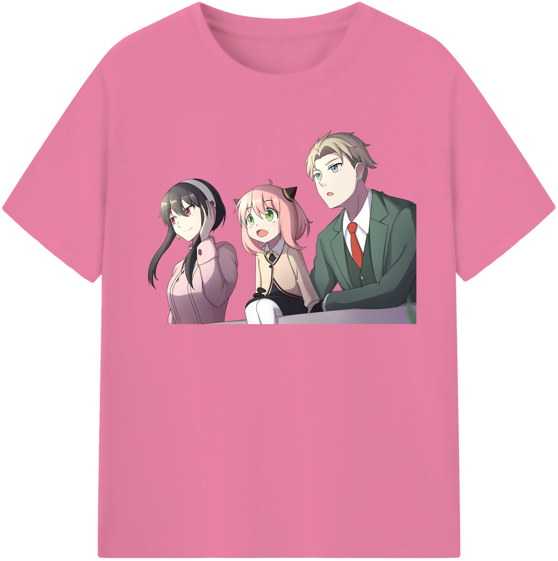 （画像用） SPY×FAMILY间谍家家酒 綿100％半袖Tシャツ（フロントプリント）